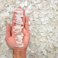 Mini Quartz Crystal Points Bulk, Crystals for Necklace Pendants & Healing Gems