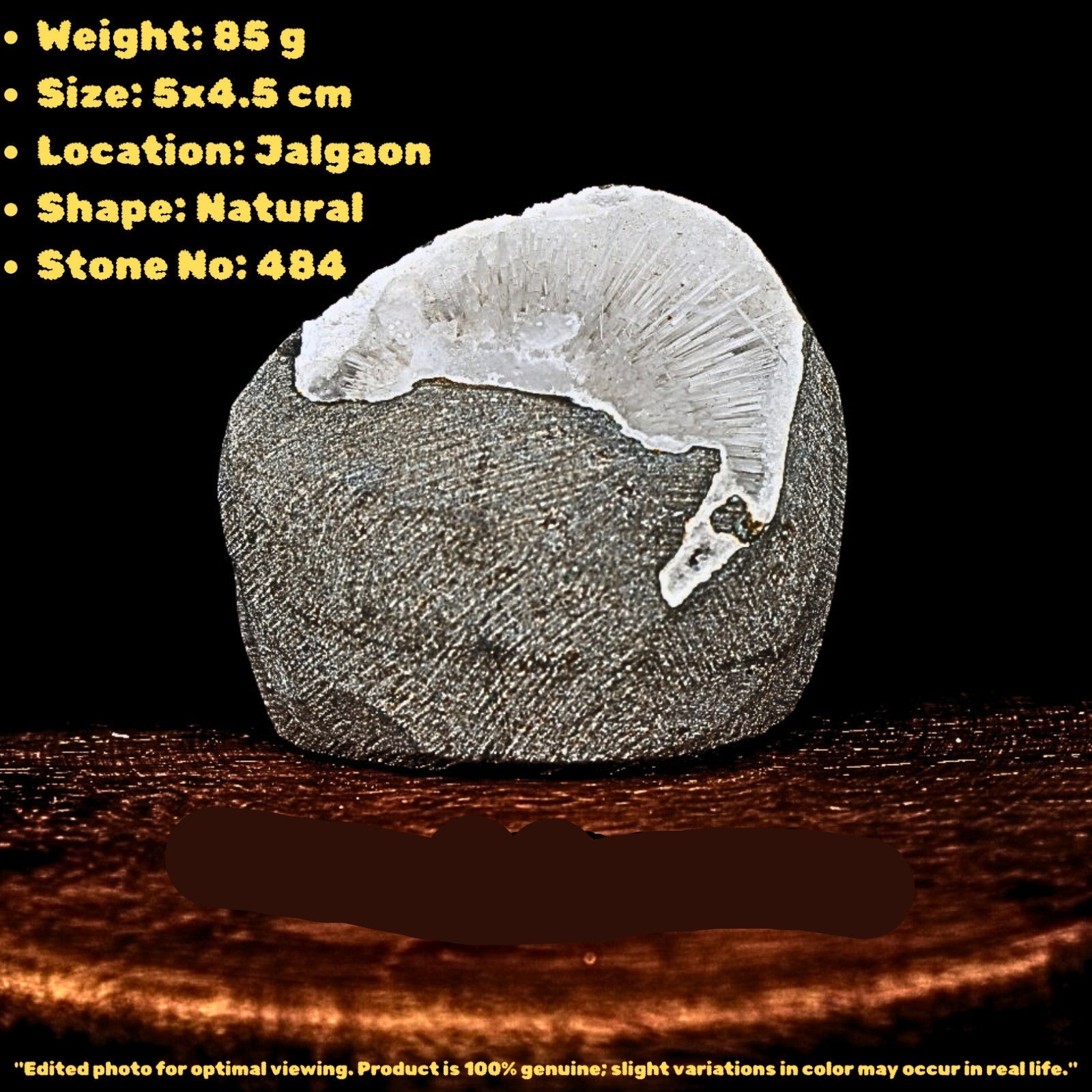 Natural Scolecite Geode 85g Raw Healing Crystal Mineral Specimen