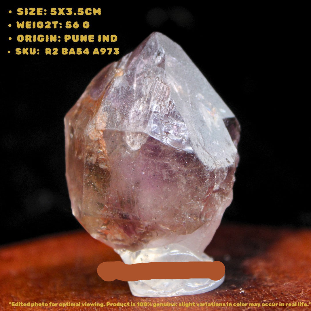 Rare Scepter Amethyst Crystal Cluster 56g 5x3.5cm Natural Mineral Specimen