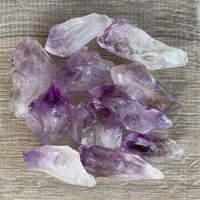 AAA++ Brazilian Rough Amethyst Natural Point 1-2in Wholesale Bulk Lot