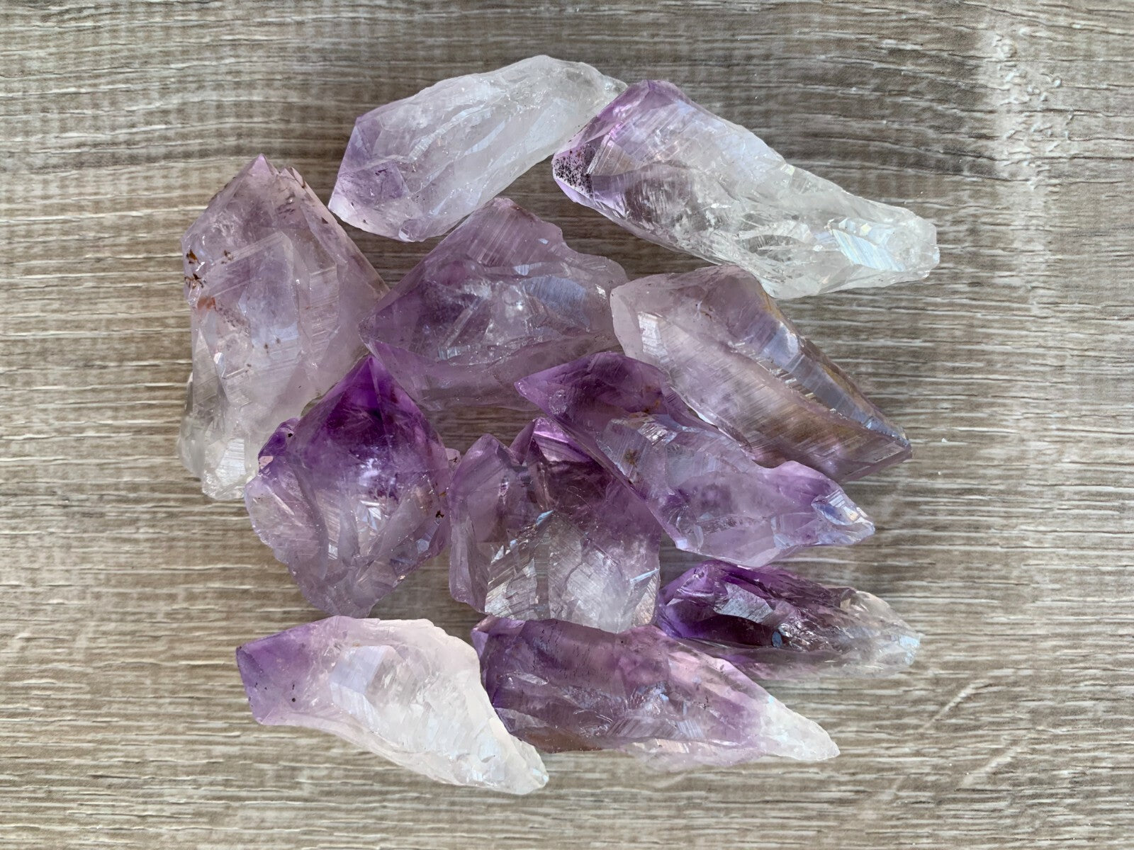 AAA++ Brazilian Rough Amethyst Natural Point 1-2in Wholesale Bulk Lot