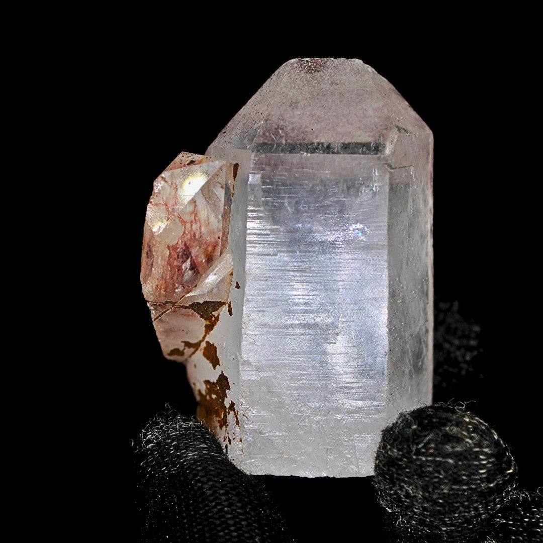 Phantom Quartz Crystal 86g 5x3 cm Raw Natural Healing Stone from India