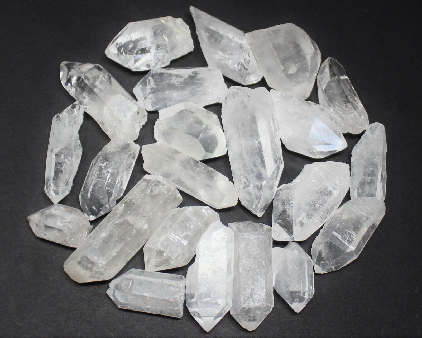 Clear Quartz Points Crystal Collection 1/2 Lb (8 oz) Natural Specimens in Box
