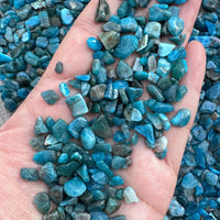 Grade A++ Apatite Semi Tumbled Gemstone Mini Chips 4 - 8 mm, Wholesale Bulk Lot