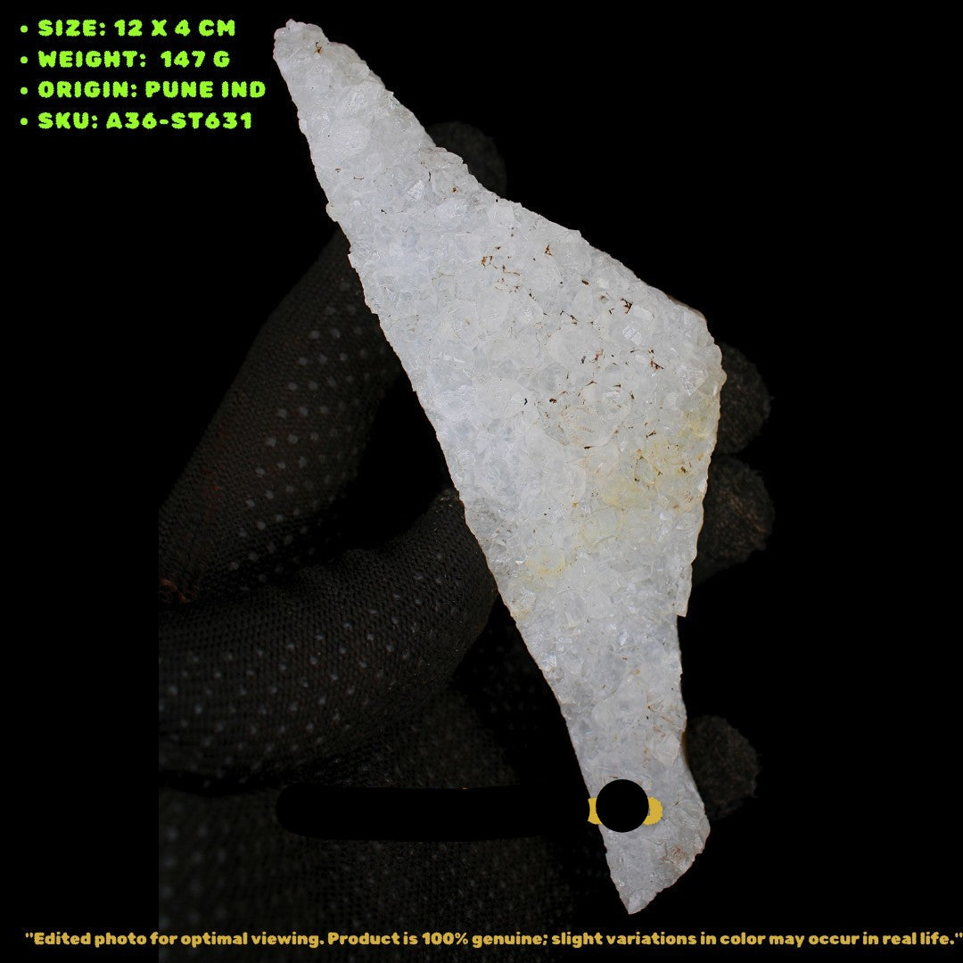Natural Apophyllite Quartz Cluster 147g Healing Crystal Mineral India