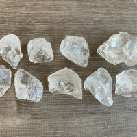 Natural Rough Clear Quartz Chunks, 1-2" Raw Clear Quartz, Pick How Many