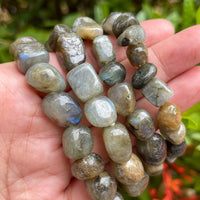 Wholesale Grade A++ Gemstone Nugget Bracelet, Choose from 18 Gemstone Types