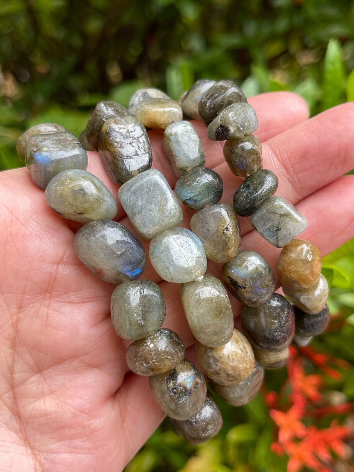 Wholesale Grade A++ Gemstone Nugget Bracelet, Choose from 18 Gemstone Types
