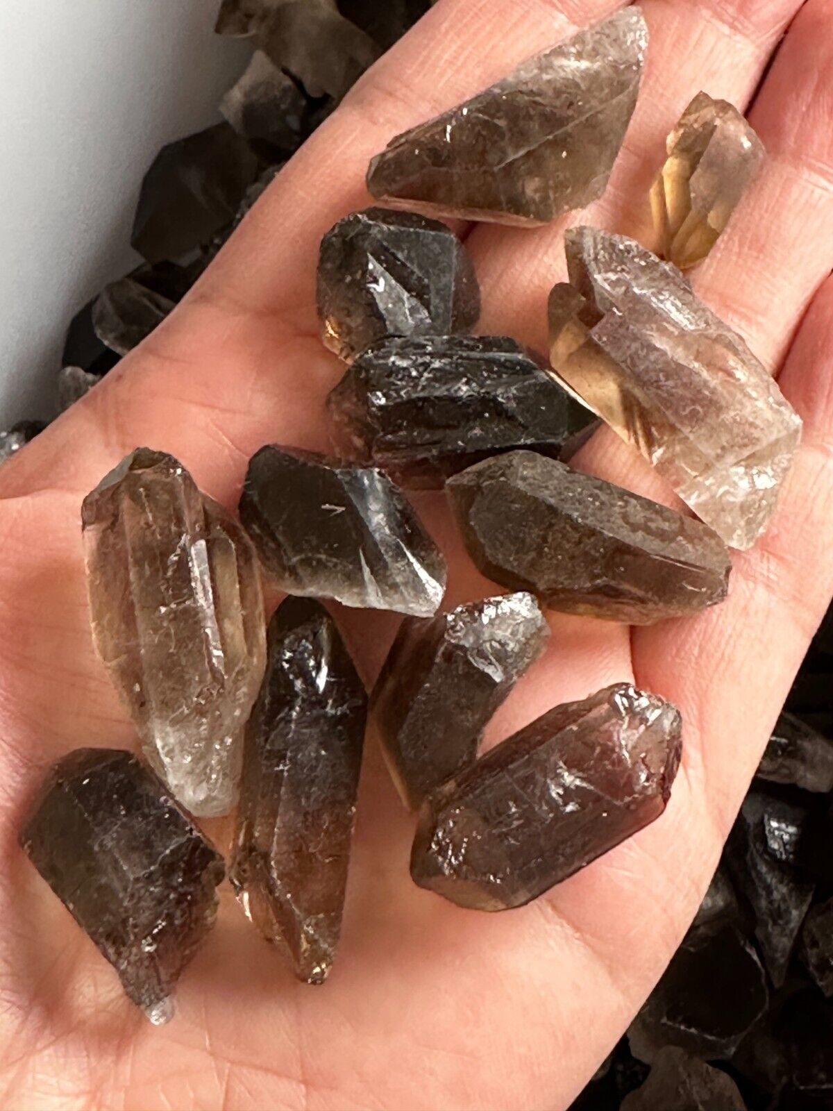 Natural Smoky Quartz Crystal Points, Small Smoky Quartz Point,Wholesale Bulk Lot