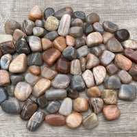 1/2 Lb Lot Tumbled Stones, 0.75-1.25" Crystal Healing Stones, Choose Stone Type