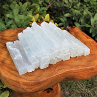 1 lb Bulk Wholesale Lot 5" Selenite Sticks (Raw Selenite Wand, Selenite Crystal)
