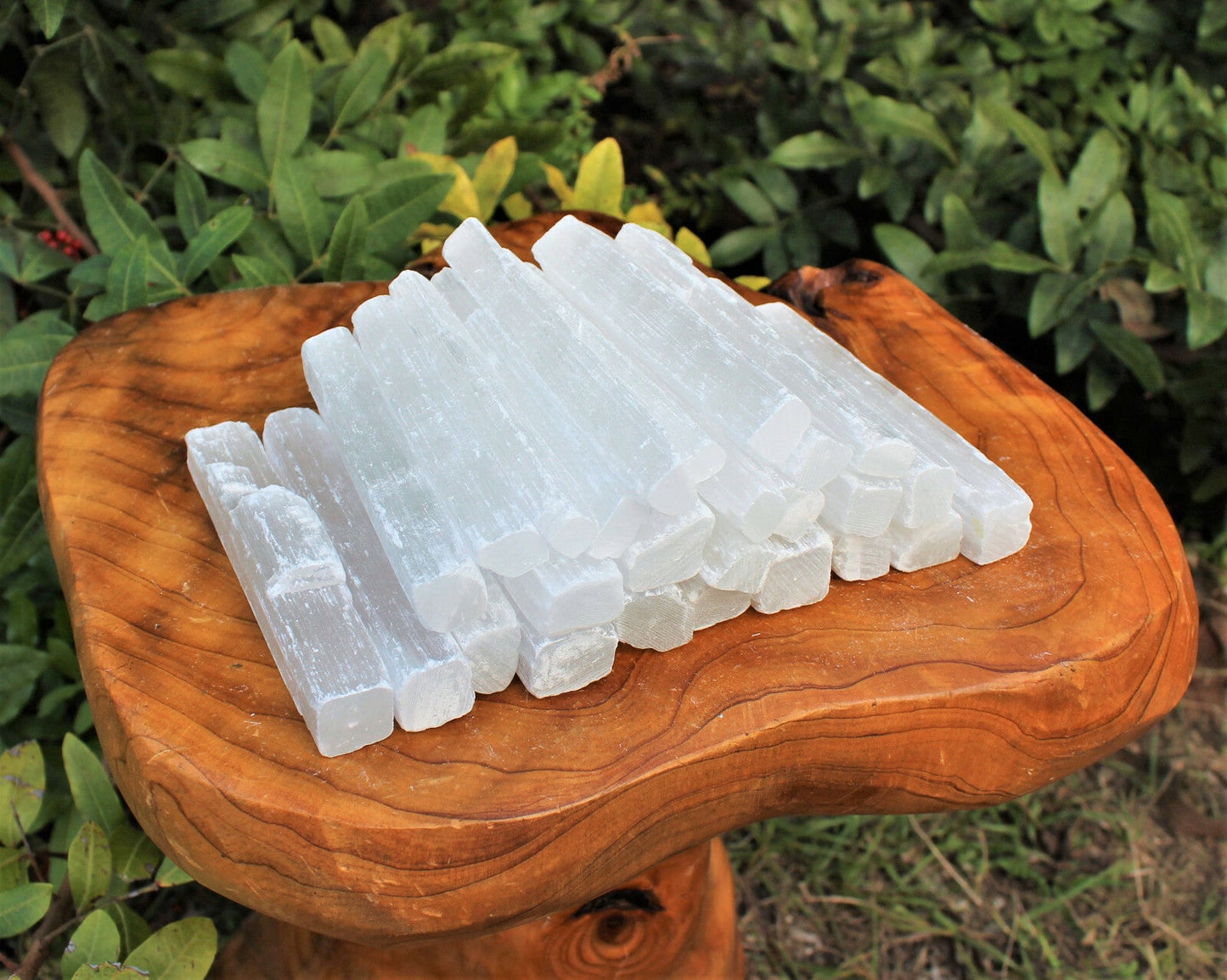 1 lb Bulk Wholesale Lot 5" Selenite Sticks (Raw Selenite Wand, Selenite Crystal)
