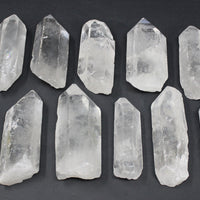 Clear Quartz Crystal Point (3" - 4") Natural Wand Specimen, Reiki Healing