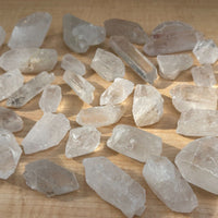 Natural Clear Quartz Crystal Points 1 to 3 Inches, Wholesale Bulk Lot