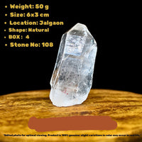 Natural Clear Quartz Cluster 50g 6x3cm – Himalayan Mineral Specimen