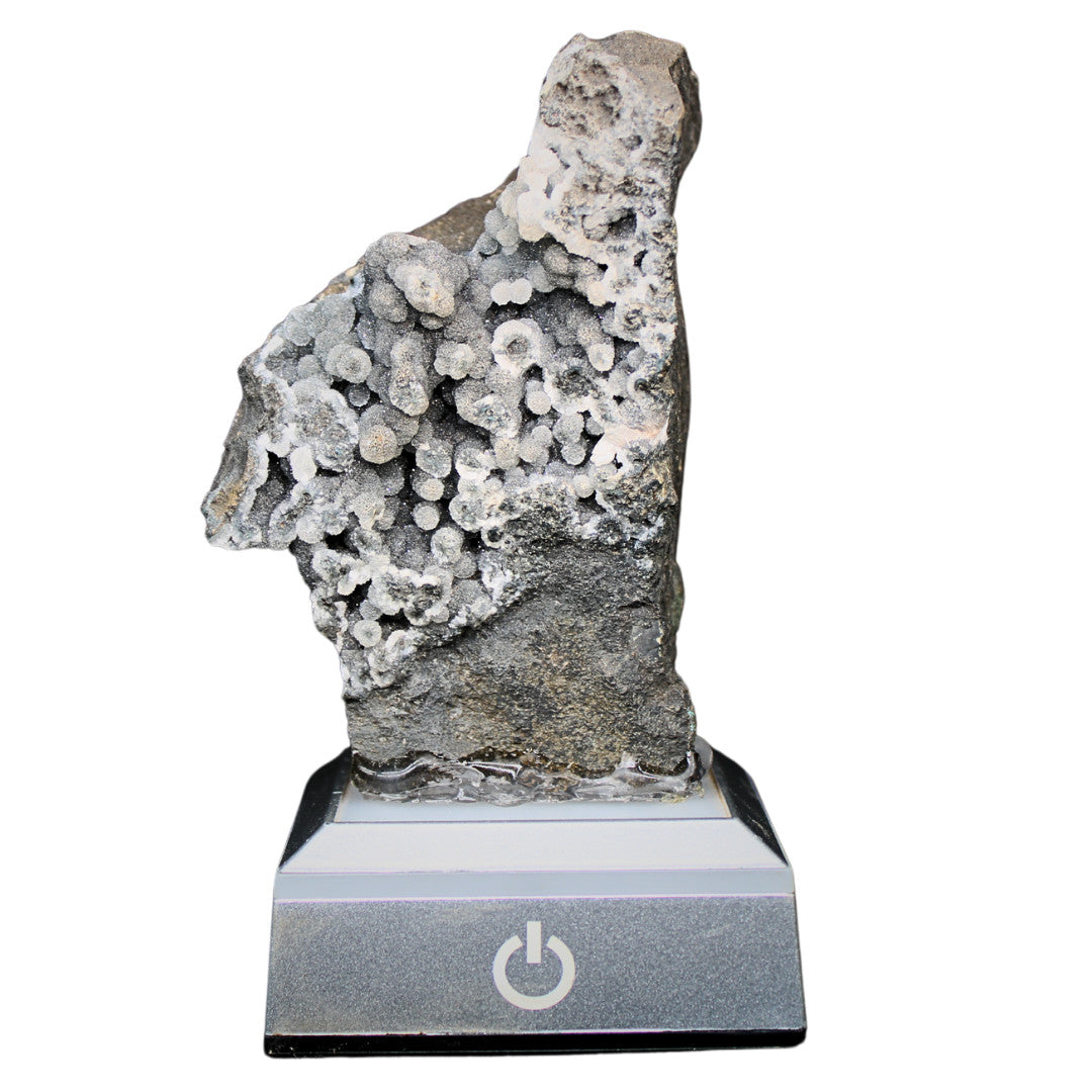 Rare Coral Chalcedony Crystal 290g Botryoidal Mineral Specimen India