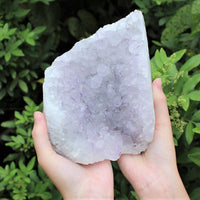CRAZY CHEAP Gray Lavender Amethyst Cut Base Crystal Geodes - Closeout Amethyst