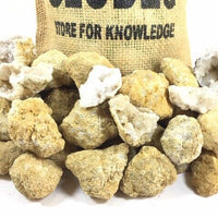 40 Break Your Own Geodes Quartz Crystals Druzy Bulk Pack - Whole Moroccan 1.5