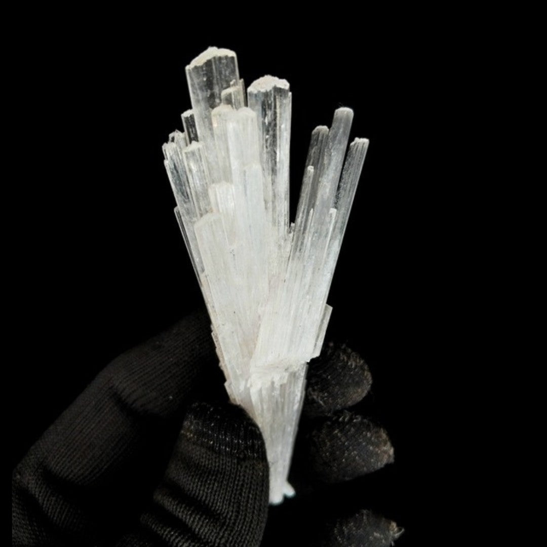 Natural Scolecite Spray 35g Rare Zeolite Crystal Specimen from India