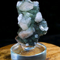 Rare Multi-Color Chalcedony on Heulandite Mineral Specimen 120g India