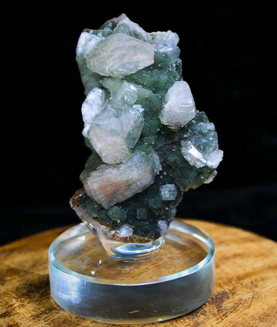 Rare Multi-Color Chalcedony on Heulandite Mineral Specimen 120g India