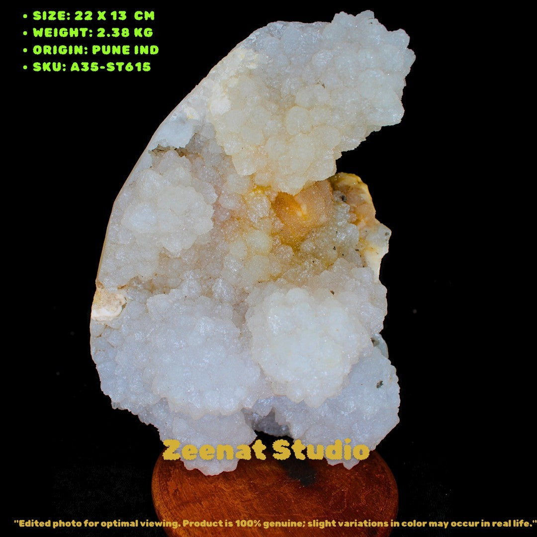 Rare 2.38kg Rainbow Quartz Geode Cluster | Display Mineral from India