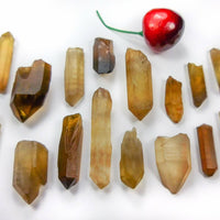 Natural Untreated Citrine Crystal Point (3 pcs ) from Congo Rough Raw Stones