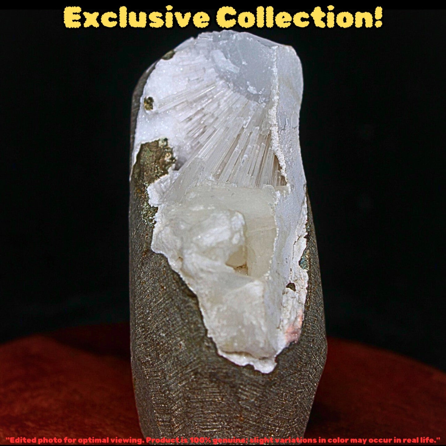 Natural Scolecite Geode & Stilbite Cluster 7x6cm High Vibration Healing  230g