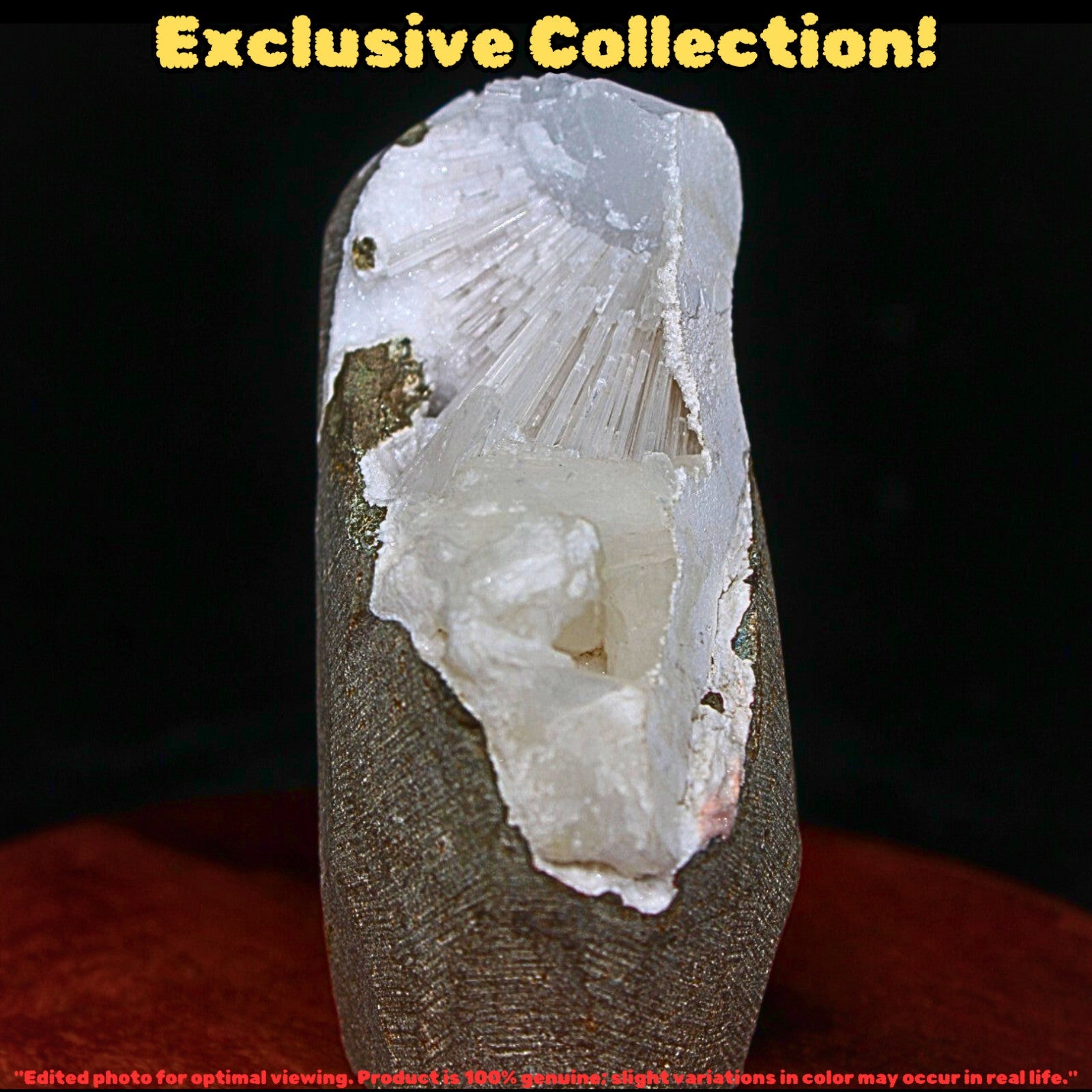 Natural Scolecite Geode & Stilbite Cluster 7x6cm High Vibration Healing  230g