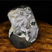 Scolecite Geode 110g Reiki Healing Crystal for Sleep Peace Meditation