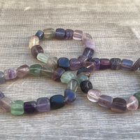 Wholesale Grade A++ Gemstone Nugget Bracelet, Choose from 18 Gemstone Types