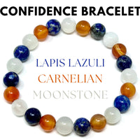 8 mm Bead Gemstone Bracelets: BUY 3 GET 1 FREE! (Stretch Crystal Bead Bracelets)