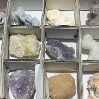 Bulk Wholesale Lot 24 Piece Flat Zeolite Crystal Collection - Rough Raw Crystals