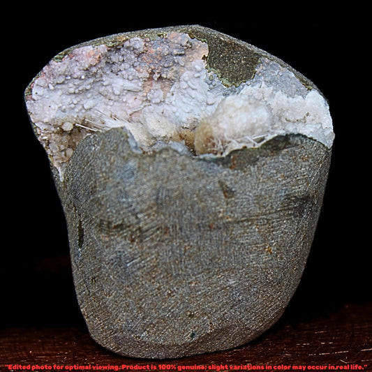 Scolecite Geode 118g Natural Reiki Stone for Calm Meditation Energy