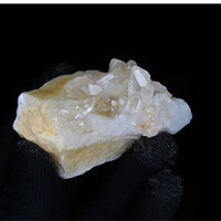 Rare 120g Golden Rutile Quartz with Chlorite Crystal Cluster  India 7x4cm
