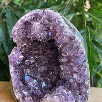 Finely Polished Uruguay Amethyst Cluster Crystal Geode, Pick a Size: 0.5 to 4 Lb