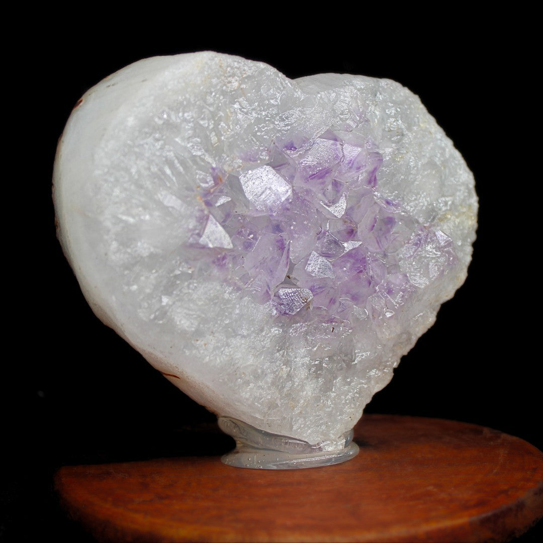 Amethyst Heart Cluster 707g Reiki Healing Crystal Crown Chakra Stone