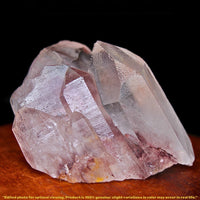 Phantom Quartz Crystal 110g Raw Cluster Mineral Specimen India 6x6 cm