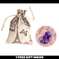 Amethyst Geode Quartz 216g Crystal Cluster for Meditation Reiki Healing Gift