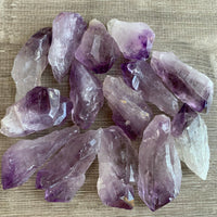 Large Amethyst Rough Points, 1.75 - 2.5" Raw Amethyst Points, Wholesale Bulk Lot