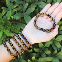 8 mm Bead Gemstone Bracelets: BUY 3 GET 1 FREE! (Stretch Crystal Bead Bracelets)