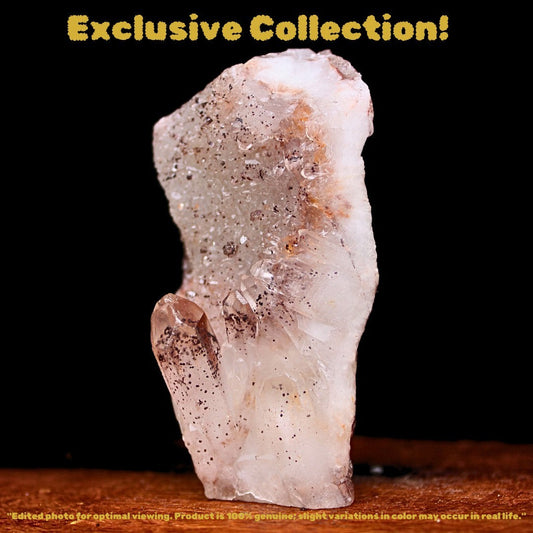 Phantom Quartz Crystal Cluster 75g 6x3 cm Natural Healing Stone from India