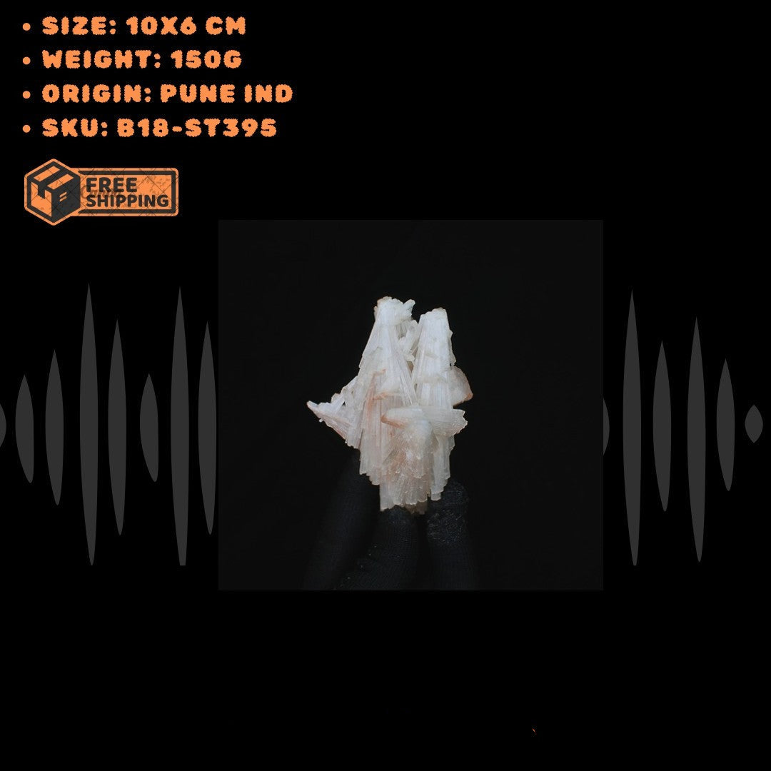 Natural Scolecite Cluster 150g White Zeolite Mineral India Home Display