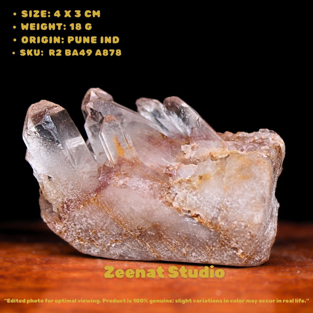 Phantom Clear Quartz Crystal 18g Transparent Terminated Point Mineral Specimen