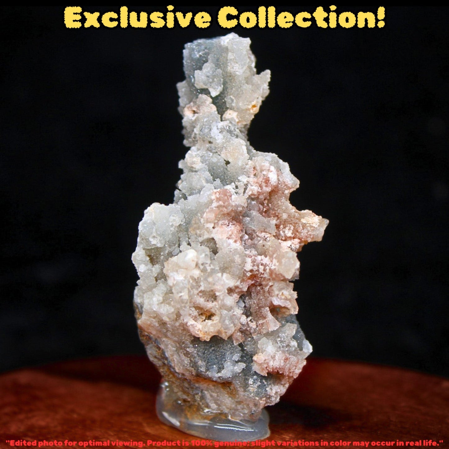 Natural Chalcedony Healing Crystal 50g 7x4cm | Calming Energy Stone