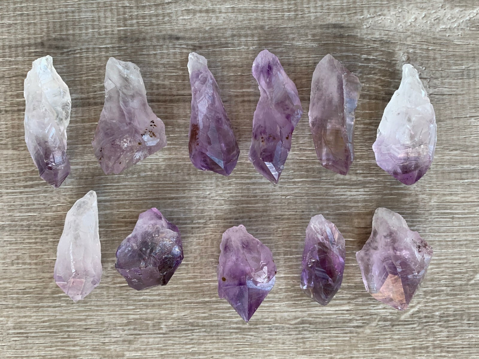 AAA++ Brazilian Rough Amethyst Natural Point 1-2in Wholesale Bulk Lot