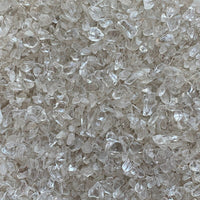 Clear Quartz Semi Tumbled Gemstone Mini Chips 5 - 10 mm, Wholesale Bulk Lot