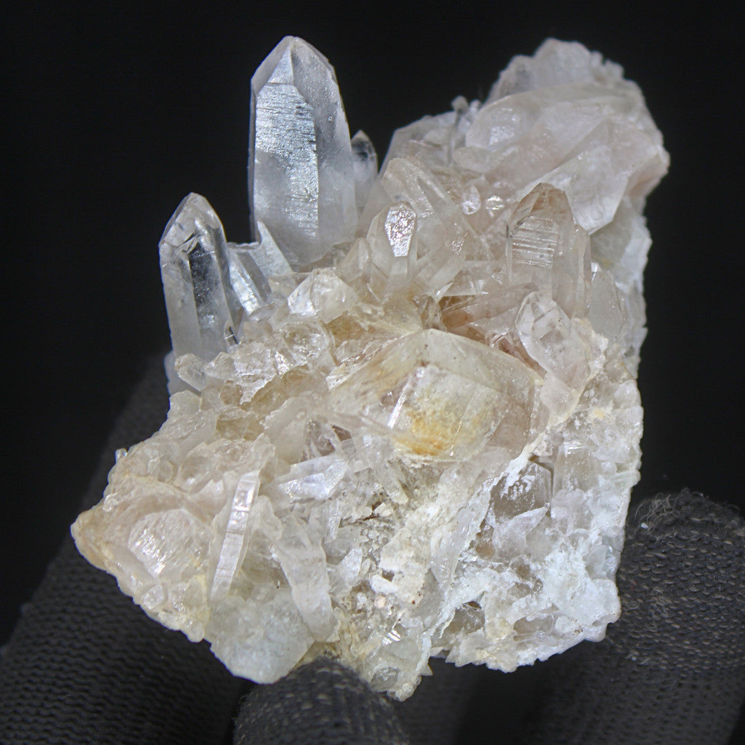 Natural Clear White Quartz Crystal 90g Transparent Mineral from India