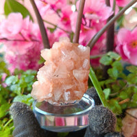 Rare Orange Stilbite & Heulandite Crystal Specimen 130g From India