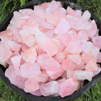 Single Large Rough Rose Quartz Crystal | 2"–3" Natural Raw Love Stone | Healing Specimen
